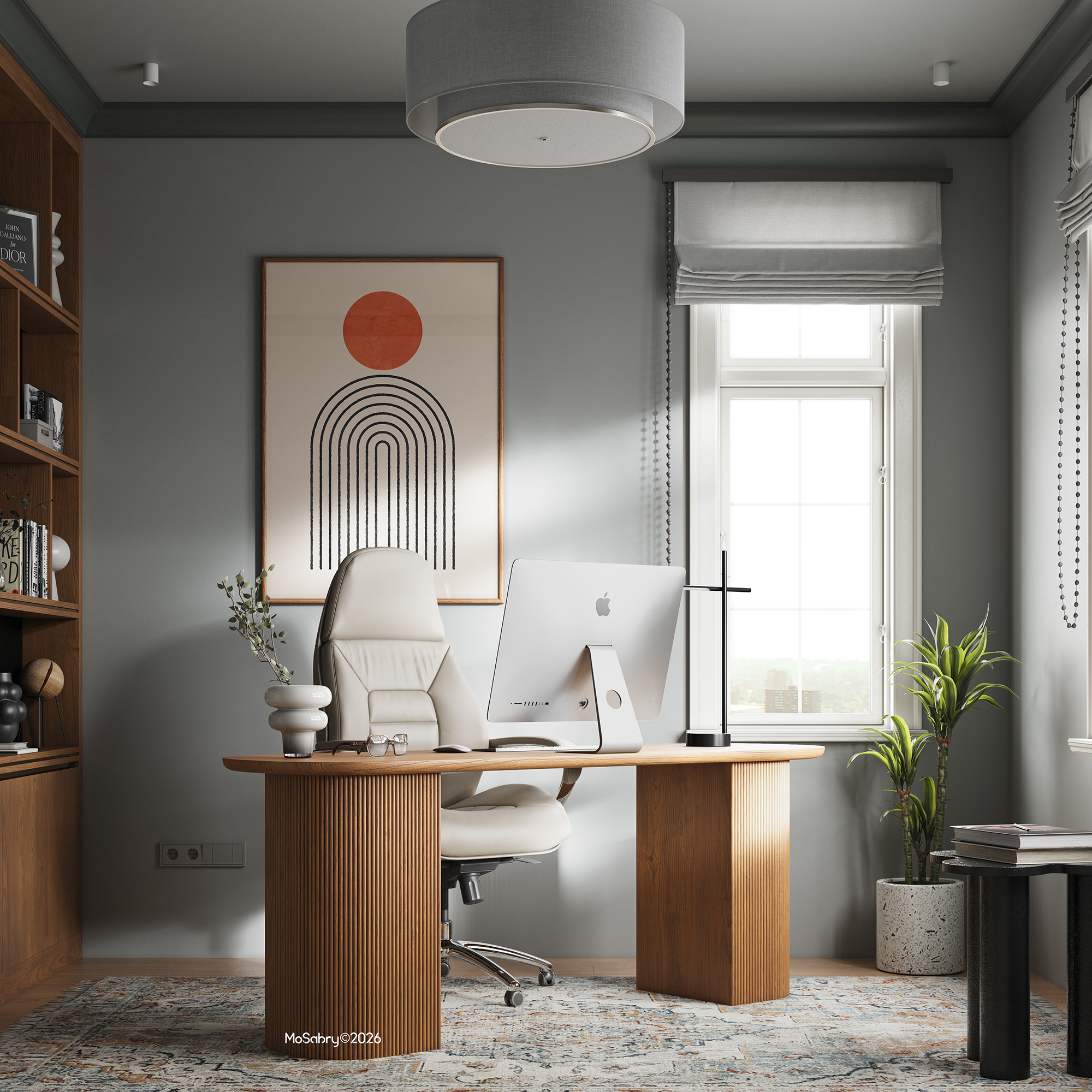 Modern Office Room, interior visualization