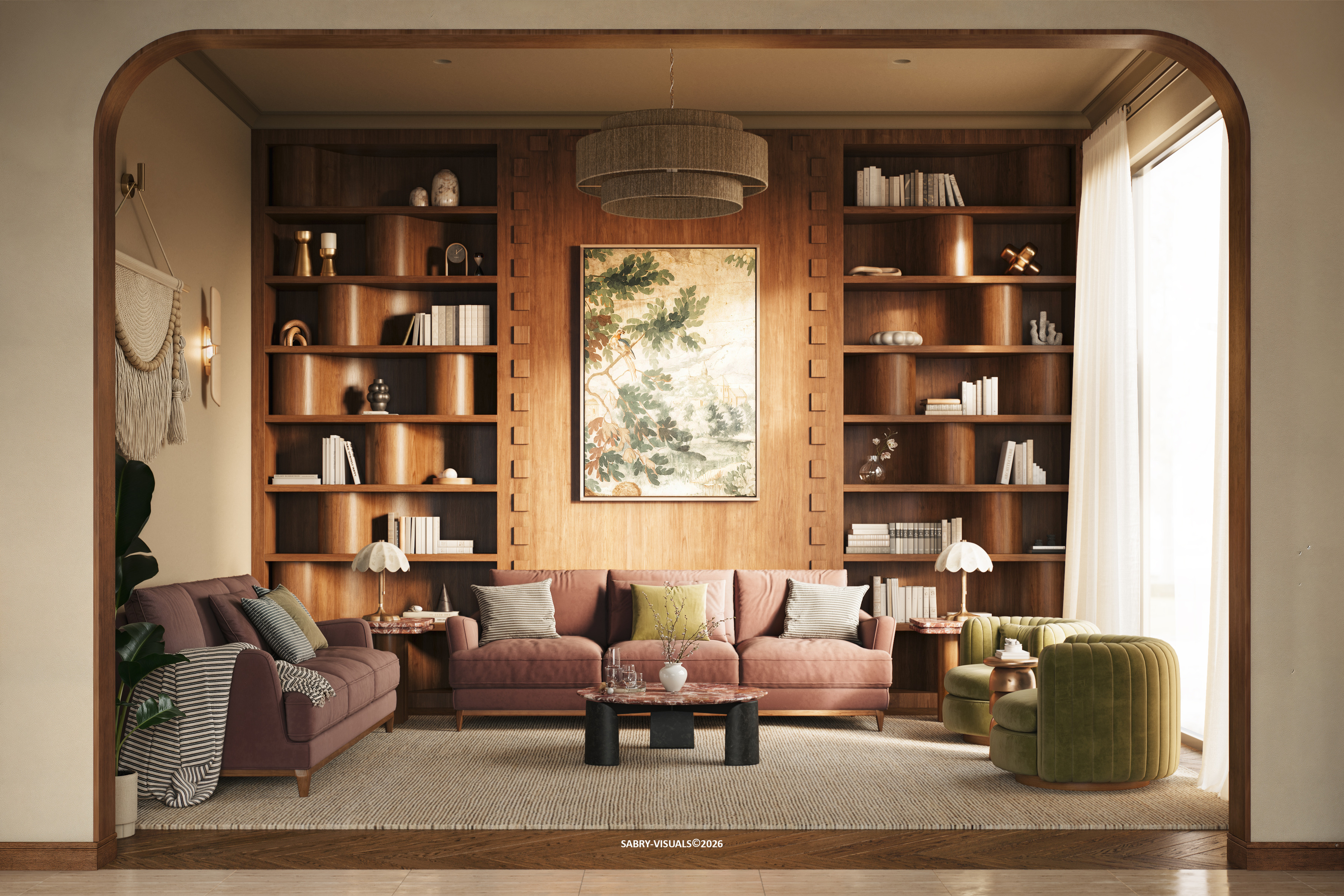 Modern Villa, interior visualization